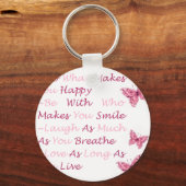 美しい引用文 キーホルダー (正面)