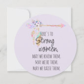 美しい強さを誇る女性たちへ ボーホー フラワー アロー ライラック (正面)