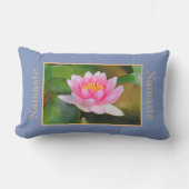 美しい形をした、完全に開いたピンクのスイレン アウトドアクッション (正面)