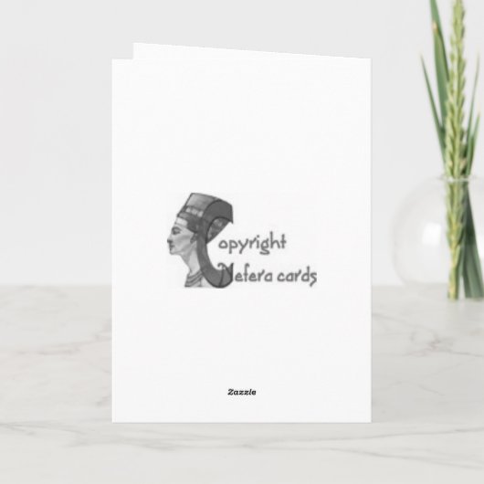 美しい彫刻された赤い花瓶 カード (裏面)