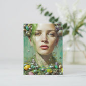 美しい復活祭の女神 ポストカード (スタンド正面)