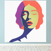 美しい心の芸術 キャンバスプリント (インサイチュ (ウッドフロア))