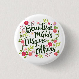 美しい心は他を引用文Pinボタンインスパイア 缶バッジ
