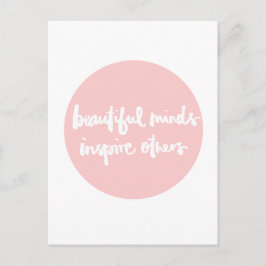 美しい心インスパイアの人々の感動的引用文 ポストカード