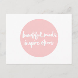 美しい心インスパイアの人々の感動的引用文 ポストカード