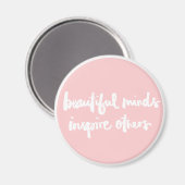 美しい心インスパイアの人々の感動的引用文 マグネット (正面/裏面)