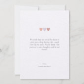 美しい思い出悔やみや弔慰記念日 カード (裏面)