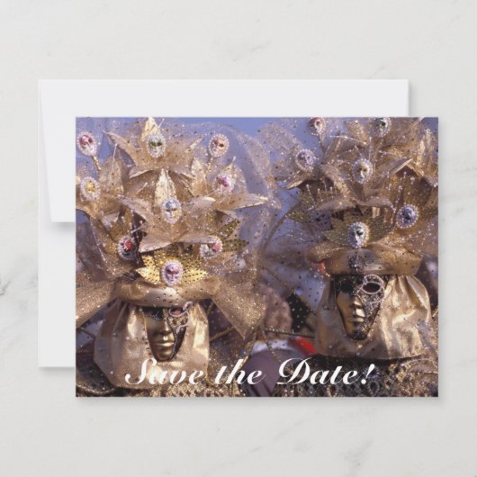 美しい恋人たちのカップル 招待状 (正面)