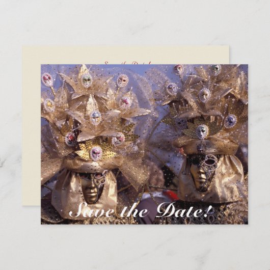 美しい恋人たちのカップル 招待状 (正面/裏面)