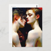 美しい恋人のはがき ポストカード (正面/裏面)