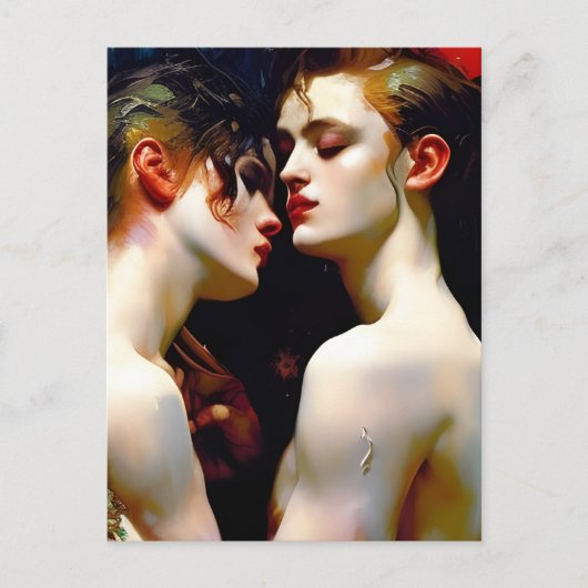 美しい恋人のはがき ポストカード (正面)