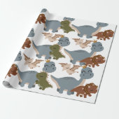 美しい恐竜ボホラッピング紙 ラッピングペーパー (アンロールド)