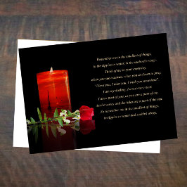 美しい悔やみや弔慰思い出キャンドルバラ海 カード