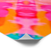 美しい情動絵を描的なイラストレーション抽象論 ポスター (角)