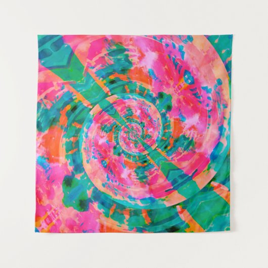 美しい情緒的絵を描なイラストレーションの抽象概念 タペストリー (正面)