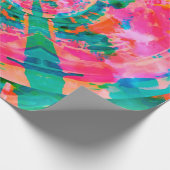 美しい情緒的絵を描なイラストレーションの抽象概念 ラッピングペーパー (角)