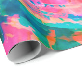 美しい情緒的絵を描なイラストレーションの抽象概念 ラッピングペーパー (ロールコーナー)