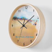 美しい惑星アクリルの壁時計 壁時計 (傾斜)