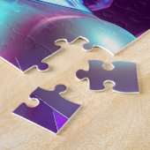 美しい愛かわいらしアート氷のガラス女性 ジグソーパズル (側面)