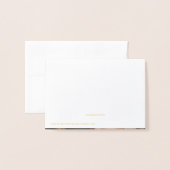 美しい愛と感謝してい結婚の写真ありがとう 箔カード (裏面封筒付き)