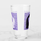 美しい愛のガラス猫カップル タンブラーグラス (右)