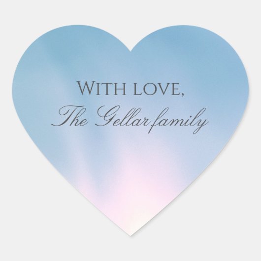 美しい愛のステッカー ハートシール (正面)