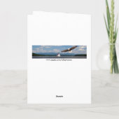 美しい愛のハゲワシ 折りたたみホリデーカード シーズンカード (裏面)