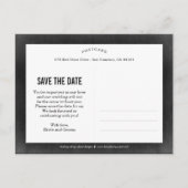 美しい愛の日付はがきを保存 案内ポストカード (裏面)