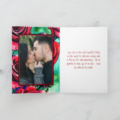 美しい愛の赤いバラ4 PHOTOsバレンタインデー シーズンカード (内部)