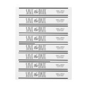 美しい愛は日付の回り込みラベルを保存 ラップアラウンドラベル (シート)