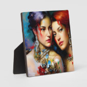 美しい愛カラフル者絵画たち フォトプラーク (正面)