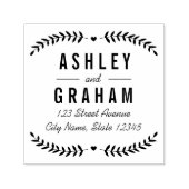 美しい愛パーソナライズされたのゴム印 セルフインキングスタンプ (デザイン)