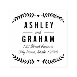 美しい愛パーソナライズされたのゴム印 セルフインキングスタンプ