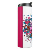 美しい愛ピンクのバレンタインの特別なタンブラー。 タンブラー (回転左)