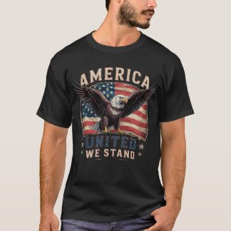 美しい愛国的な結束 アメリカ合衆国 田舎風 Tシャツ
