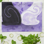 美しい愛 – あなたの写真を追加/文字/名前 キッチンタオル (折り畳み)