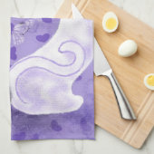 美しい愛 – あなたの写真を追加/文字/名前 キッチンタオル (四つ折り)