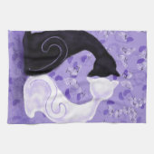 美しい愛 – あなたの写真を追加/文字/名前 キッチンタオル (横)