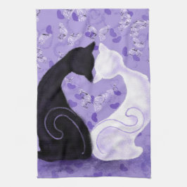 美しい愛 – あなたの写真を追加/文字/名前 キッチンタオル