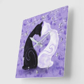 美しい愛 スクエア壁時計 (傾斜)