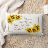 美しい感動的ひまわり腰枕 ランバークッション (ブランケット)