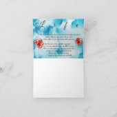 美しい感動的ライフワードグリーティングカード シーズンカード (内部)