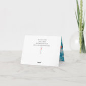 美しい感動的ライフワードグリーティングカード シーズンカード (裏面)