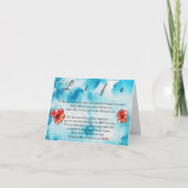 美しい感動的ライフワードグリーティングカード シーズンカード (正面)