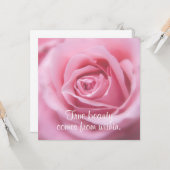 美しい感動的引用文トゥル美しい カード (正面/裏面インサイチュ)