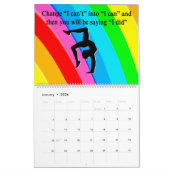 美しい感動的引用文体操カレンダー カレンダー (1月 2026)