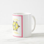 美しい感動的星フローラベクトルパターン コーヒーマグカップ (正面右)