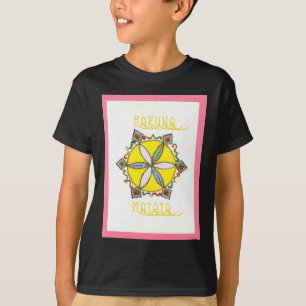 美しい感動的星フローラベクトルパターン Tシャツ