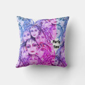 美しい感情感動的パーティー時間 クッション (裏面)