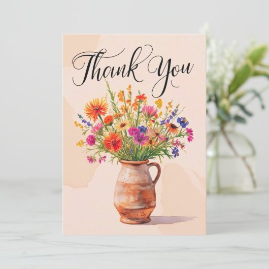 美しい感謝のグリーティングカード サンキューカード (スタンド正面)
